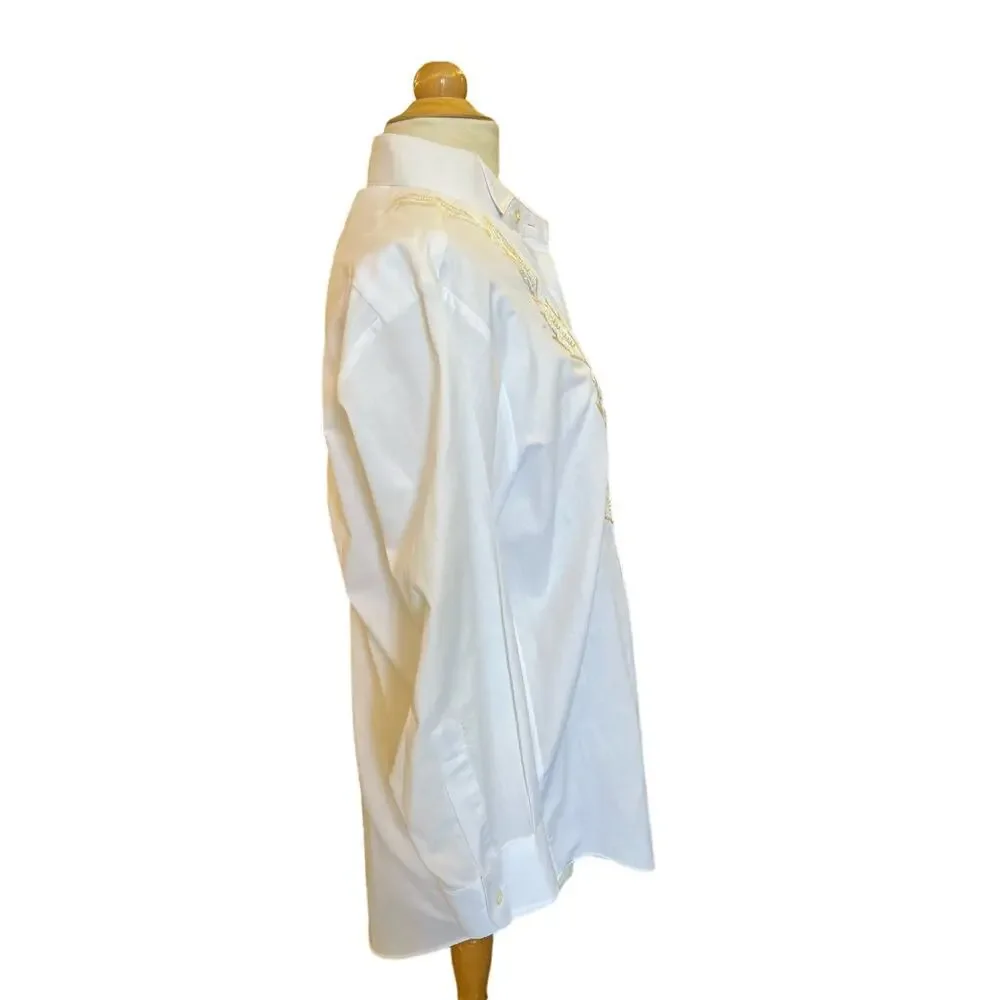 Vintage Beaded and Embroidered Button Down Shirt by Westwater - Picture 3 of 5